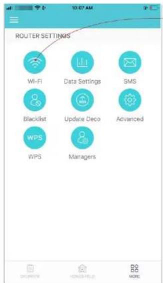 TP-LINK Deco X20-4G - Paramètres Wi-Fi - 1