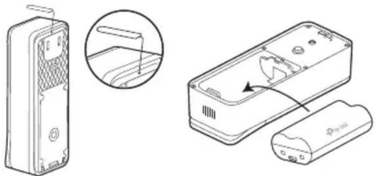 TP-LINK Tapo D230S1 - Insert the Battery - 1
