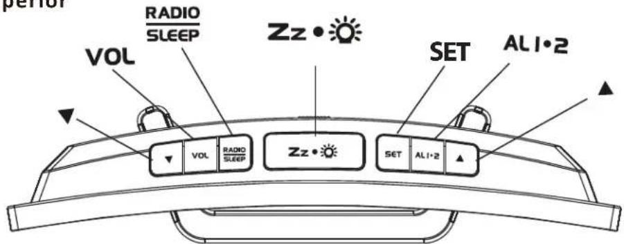 Antena de cable de FM Conector de alimentación de 5 V CC Tapa del compartimento de las pilas