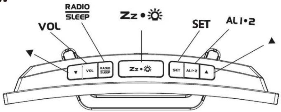 VOL RADIO SLEEP ZZ • SET AL1•2