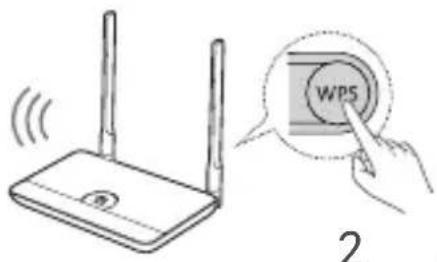 HUAWEI WS331c - Méthode 1 : Utilisation du bouton WPS - 2