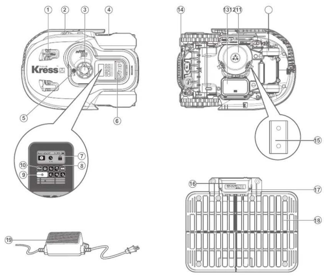 KRESS Mission 2000 KR123E - Componenti del robot tosaerba - 1