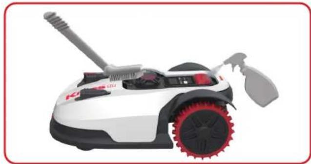 KRESS Mission 2000 KR123E - Rengöring av kontaktstift och laddbleck - 1