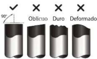 90° Oblicuo Duro Deformado