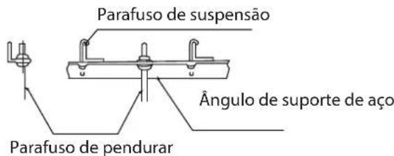 Parafuso de suspensão Ângulo de suporte de aço Parafuso de pendurar