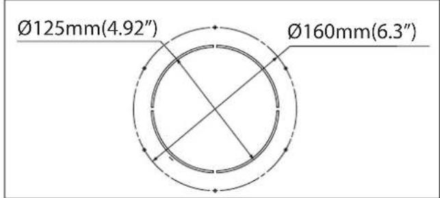 Ø125mm(4.92") Ø160mm(6.3")