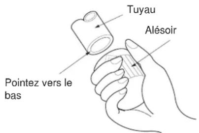 Tuyau Alésoir Pointez vers le bas