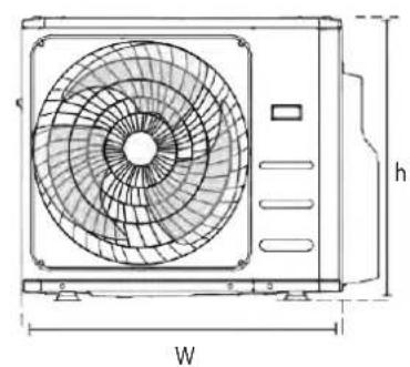 HTW ADMIRA - DIMENSIONES DE MONTAJE DE LA - 1