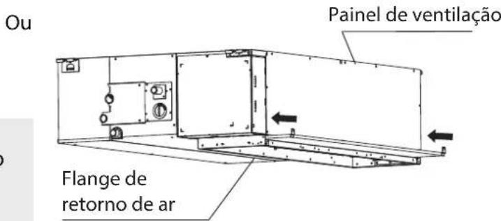Ou Painel de ventilação Flange de retorno de ar