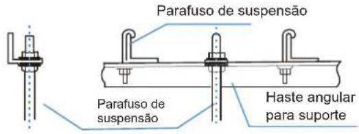 Parafuso de suspensão Parafuso de suspensão Haste angular para suporte