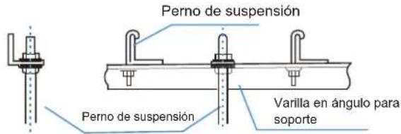 Perno de suspensión Perno de suspensión Varilla en ángulo para soporte
