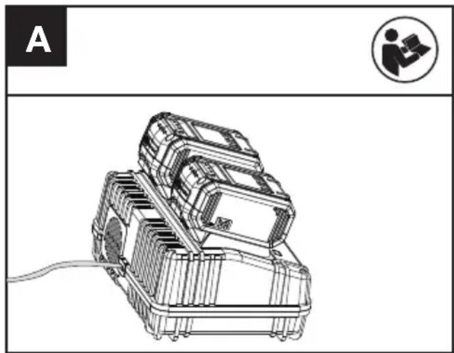 KRESS KAC15 - CÓMO CARGAR SU PACK DE BATERÍA (NO SUMINISTRADO) (VÉASE LA FIG.A) - PROCEDIMIENTO DE CARGA - 1