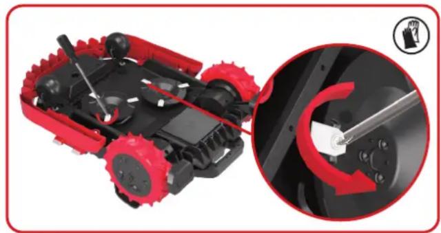 KRESS Mission Mega 6000 KR136E - De messen vervangen - 1