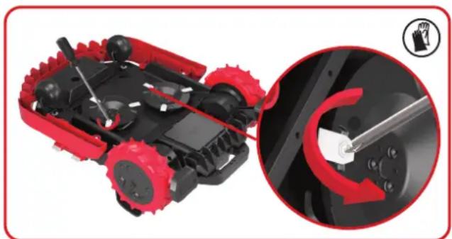 KRESS Mission Mega 6000 KR136E - Replace the blades - 1