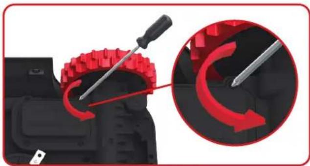 KRESS Mission Nano 600 KR101E - Moet u de batterij vervangen, ga dan als volgt te werk: - 1