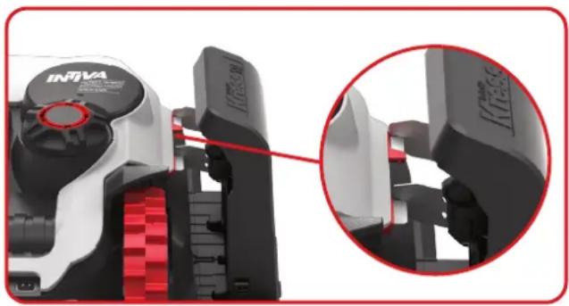 KRESS Mission Nano 600 KR101E - Le Mission™NANO peut être chargé manuellement sans le câble périphérique. - 1
