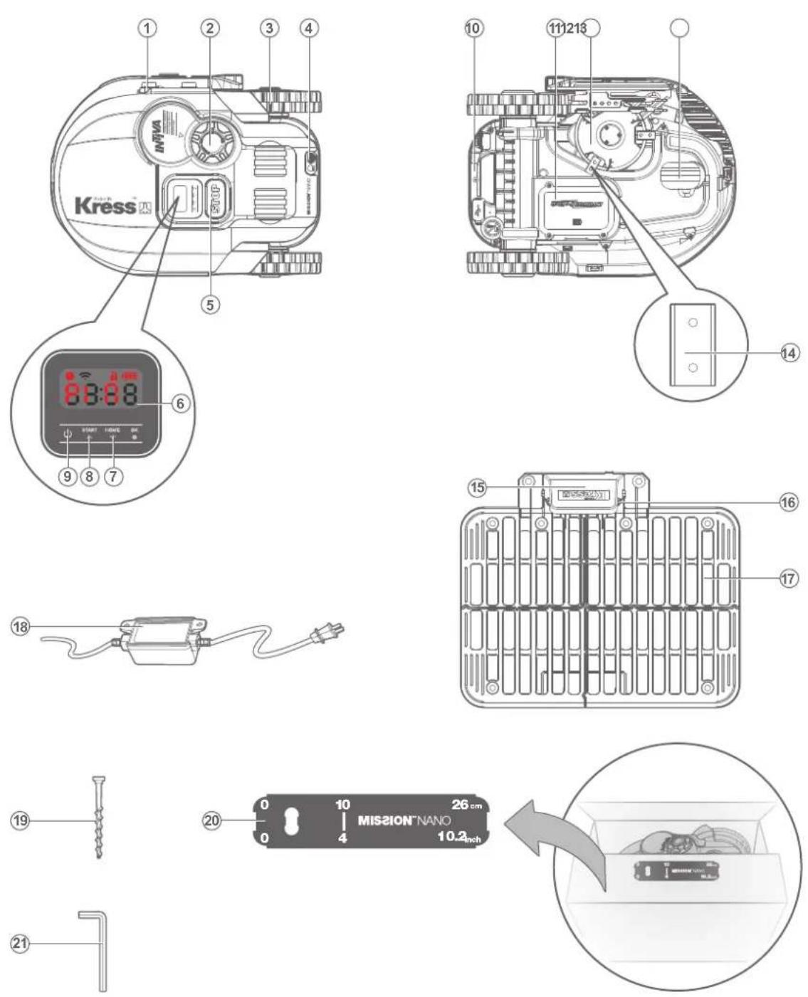 KRESS Mission Nano 600 KR101E - Komponenten - 1