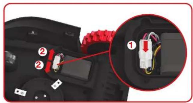 KRESS Mission Nano 600 KR101E - Per sostituire la batteria, attenersi alle seguenti procedure: - 2