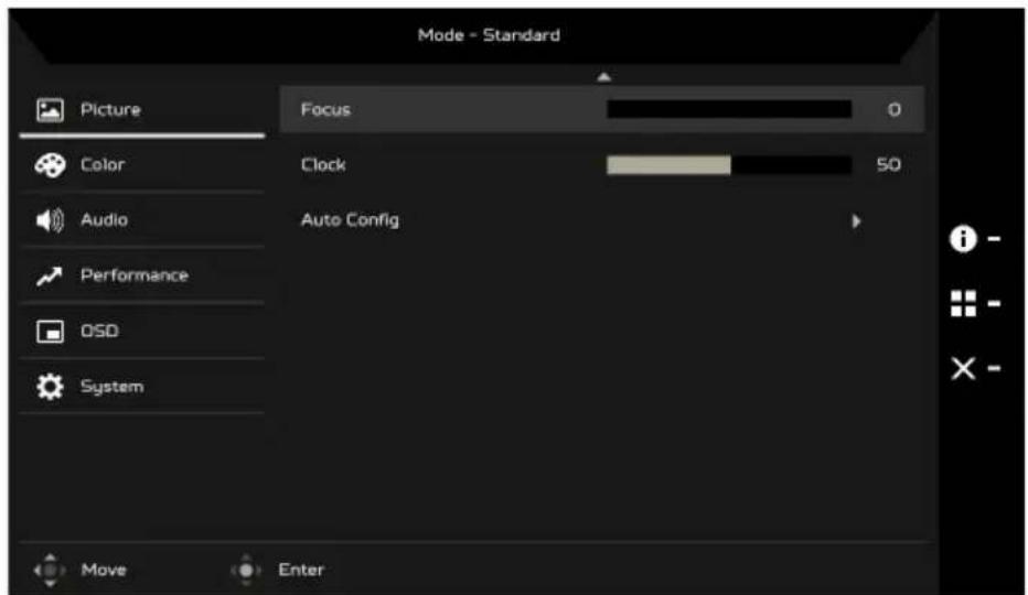 ACER KB242YH - การปรับ Modes (โหมด) - 5