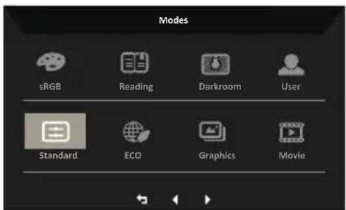 ACER SB242YH - Πλήκτρο συντόμευσης1 (Προεπιλουγή: Standard mode (Tιπική λειτουργία)) - 1