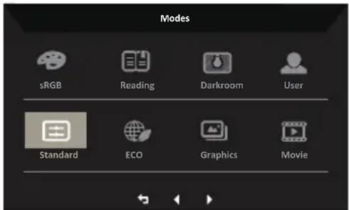 ACER SB242YE - Πλήκτρο συντόμευσης1 (Προεπιλογή: Standard mode (Τυπική λειτουργία)) - 1