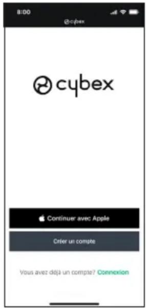 CYBEX Eternis S - Préparer l'application mobile CYBEX - 4