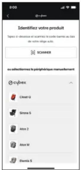 CYBEX Eternis S - Préparer l'application mobile CYBEX - 14