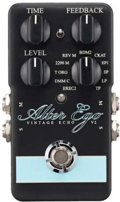 TC ELECTRONIC Alter Ego Vintage Echo V2 - Entrées, sorties et commandes - 1