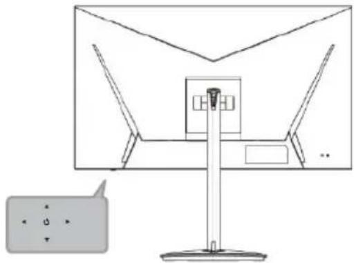 ACER XZ242QP - Colocação do monitor na base - 3