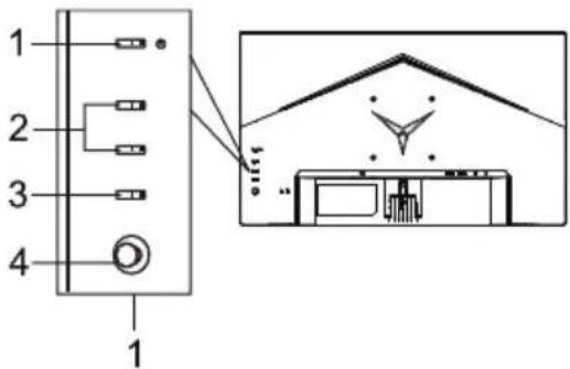 ACER KG272M - Harici kumanda düğmeleri - 1