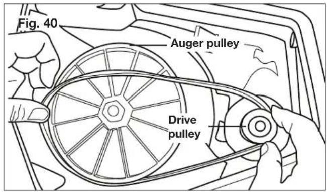 Snow Joe SJ618E - Replacing the Belt - 3
