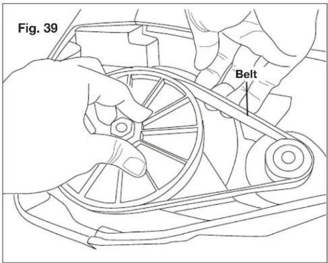 Snow Joe SJ618E - Replacing the Belt - 2