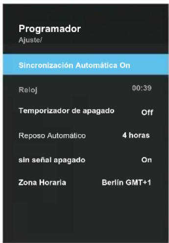 Blue 49BU800 - Configurar el menú del Temporizador - 1