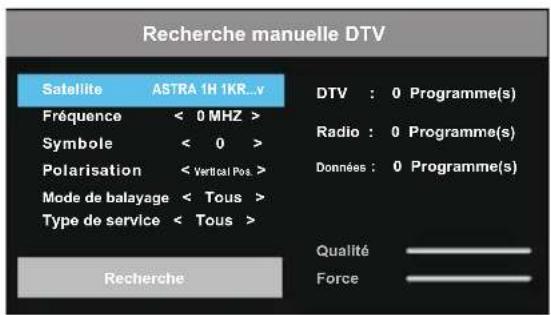 Blue 49BU800 - ■ Recherche manuelle DTV : - 1