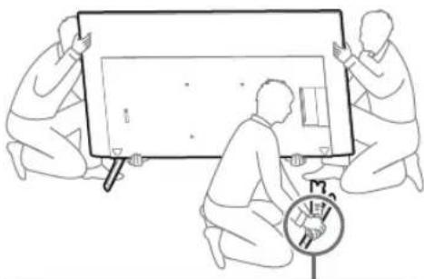 SONY KD-50X80L - Válassza le az asztali állványt a TV-ről vagy LCD monitorról. - 4