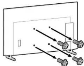 SONY KD-50X80L - Αφαιρέστε τις βίδες από το πίσω μέρος της τηλεόρασης ή της οθόνης LCD. - 1