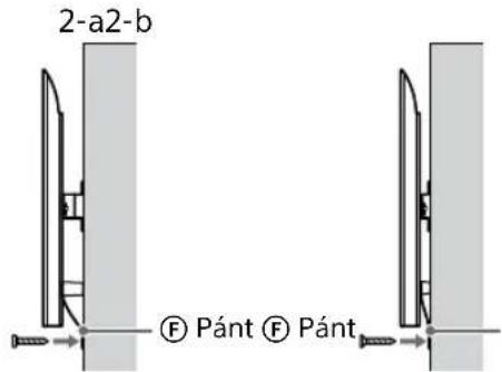 SONY KD-50X80L - Teendők a TV vagy LCD monitor aljának elmozdulása ellen. - 1