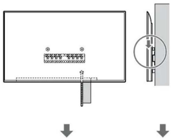 SONY KD-50X80L - Pasang TV atau Monitor LCD ke atas Alas (20) Ⓐ atau Penyesuai Alas Ⓐ. - 5