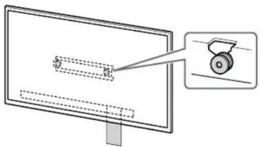SONY KD-50X80L - Monteringssted for baseadapter ① - 11