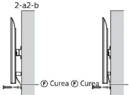 SONY KD-50X80L - Prevenirea alunecării părții de jos a televizorului sau monitorului LCD. - 1