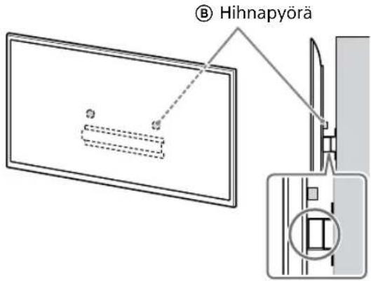 SONY KD-50X80L - Nosta TV tai LCD-näyttö paikoilleen. - 1