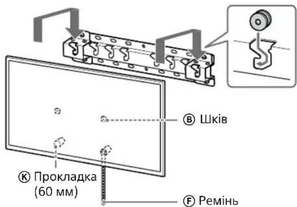 SONY KD-50X80L - Установіть телевізор або РК монітор на базу (20) Ⓐ або перехідник для бази Ⓘ. - 2