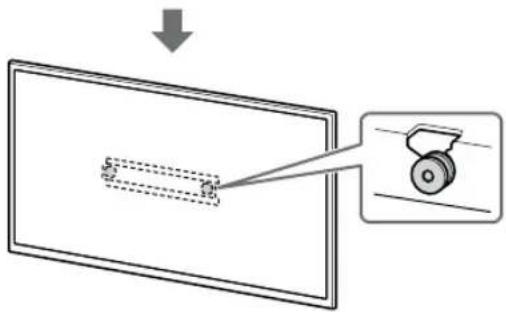 SONY KD-50X80L - 將電視機或 LCD 顯示器安裝到底座（20）④ 或底座轉接器 ① 上。 - 3
