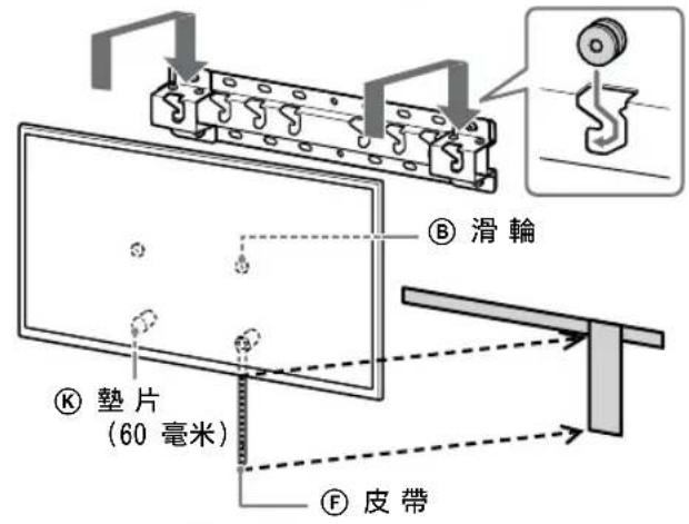 SONY KD-50X80L - 將電視機或 LCD 顯示器安裝到底座（20）④ 或底座轉接器 ① 上。 - 2
