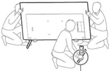 SONY KD-50X80L - Отсоедините настольную подставку от телевизора или ЖК-Монитора. - 4