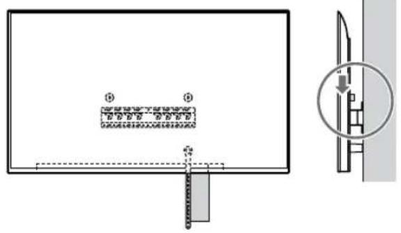 SONY KD-50X80L - 將電視機或 LCD 顯示器安裝到底座（20）④ 或底座轉接器 ① 上。 - 4