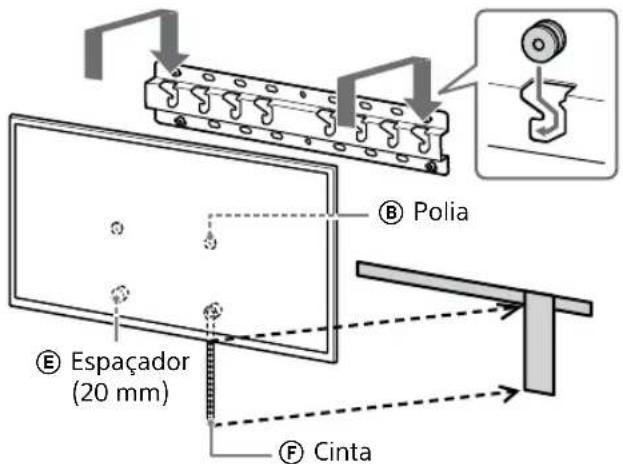 SONY KD-50X80L - Instale o Televisor ou Monitor LCD na Base (20) Ⓐ ou Adaptador de Base Ⓘ. - 4