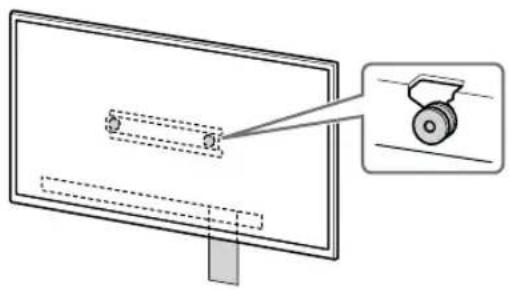 SONY KD-50X80L - Dersom standard montering (2-a) er valgt: - 5