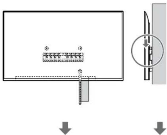 SONY KD-50X80L - Εγκαταστήστε την τηλεόραση ή την οθόνη LCD στη Βάση (20) Ⓐ ή στον Προσαρμογέα βάσης ①. - 5