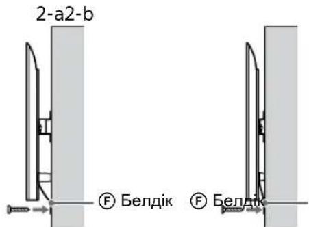 SONY KD-50X80L - Теледидардың немесе СКД монитордың төменгі бөлігінің жылжып кетуін болдырмау. - 1